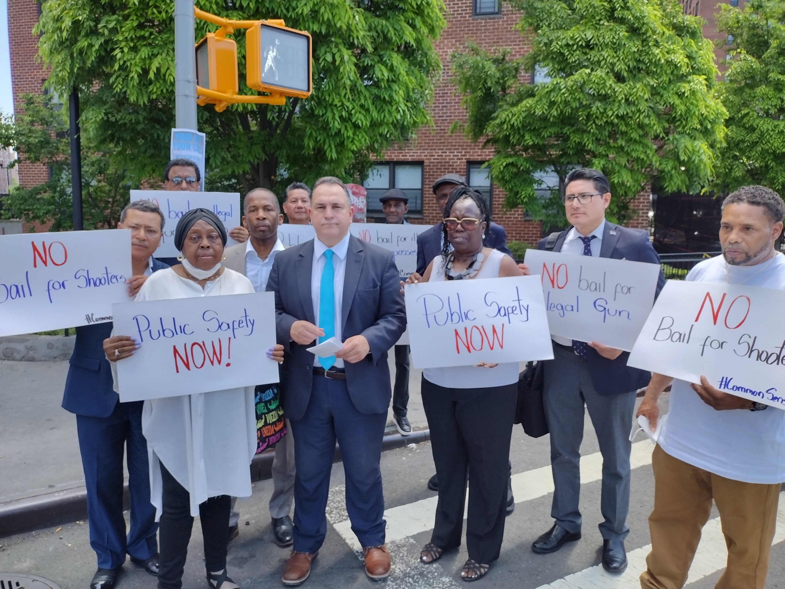 Monserrate leads Lefrak City rally for safety