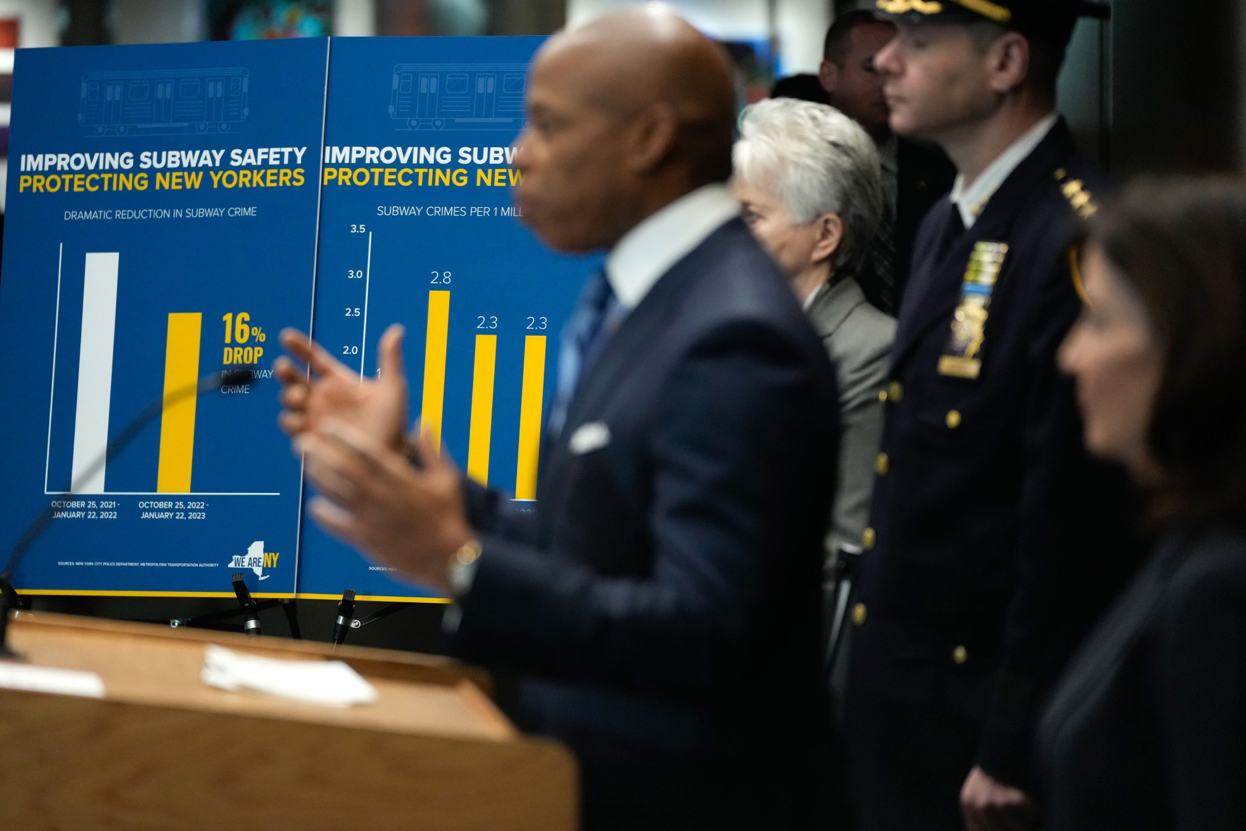 Subway crime down, officials say