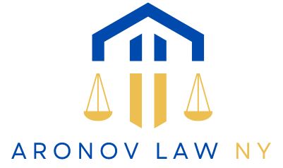 Real Estate Lawyer NYC Logo With Legal Scale