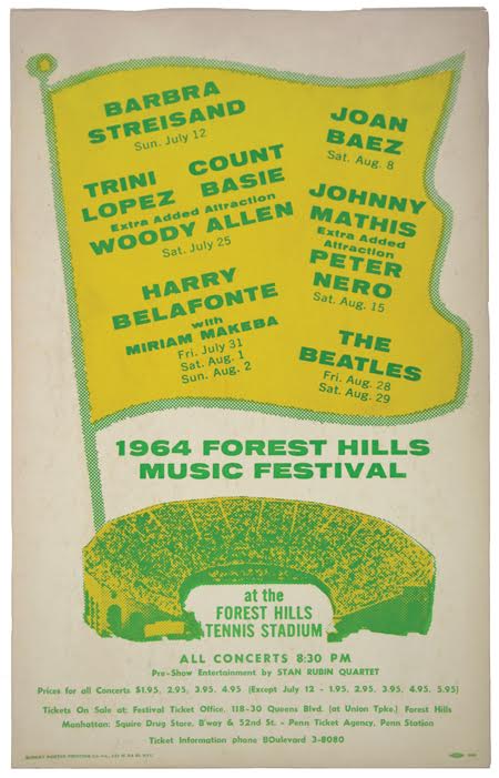 1964 Music Festival poster. Courtesy of Michael Perlman.