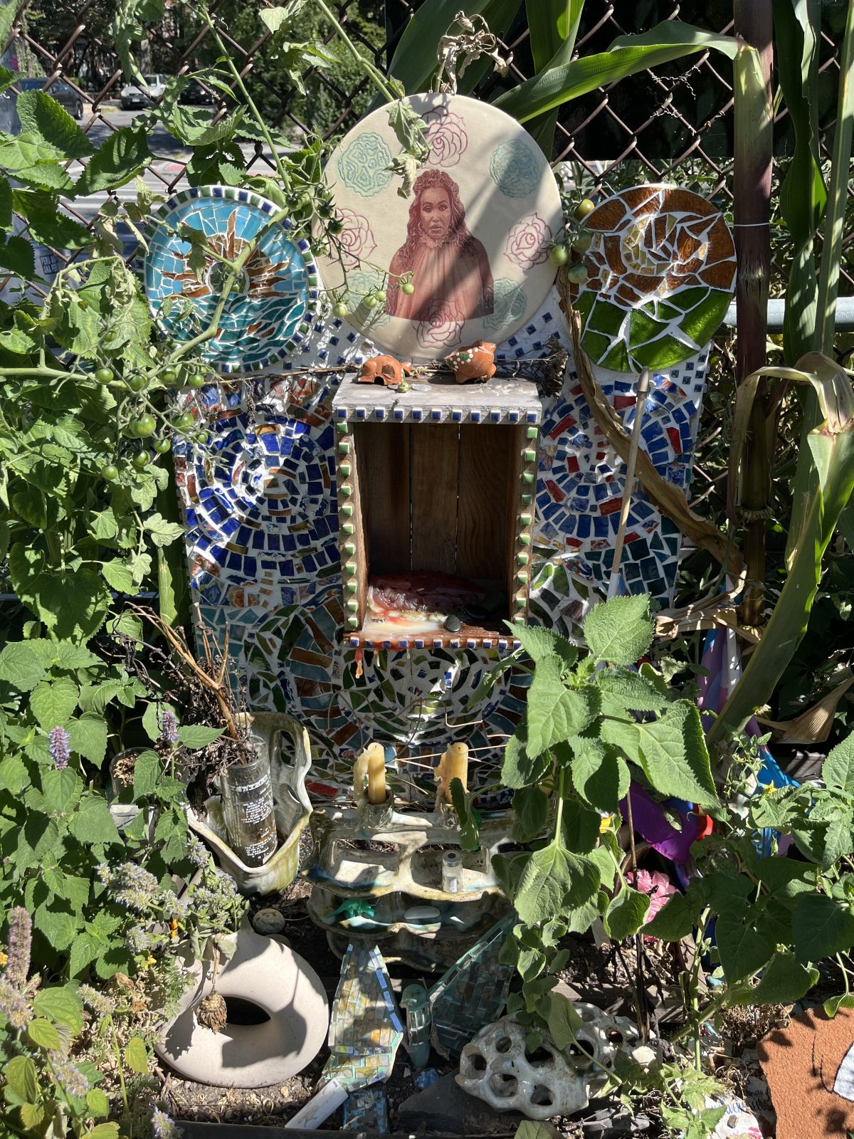 The 3x3.5ft memorial for local trans-rights activist Cecilia Gentili is one of the violations cited in the City's eviction notice.